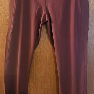 Womens Maroon Leggings